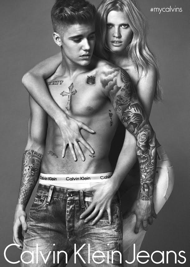 Justin Bieber and Lara Stone Star in Calvin Klein’s New Spring Campaign
