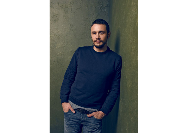 James Franco at the Sundance Film Festival makes casual work in jeans and a sweater.