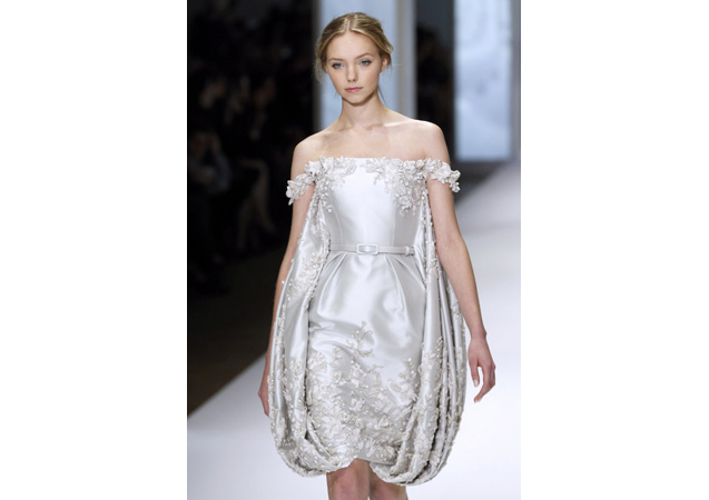 Ralph & Russo's delicately embellished tulip dress wouldn't look out of place in a princess' closet.