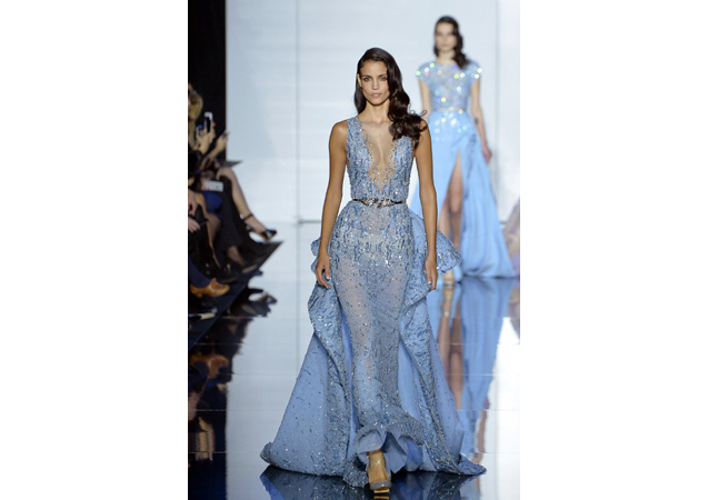 Zuhair Murad is an expert in mustering sophistication, while leaving little to the imagination.