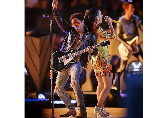 Lenny Kravitz shared this #OOTD with Katy Perry.