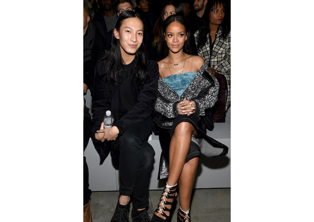 Alexander Wang and Rihanna attend the adidas Originals x Kanye West YEEZY SEASON 1 fashion show.