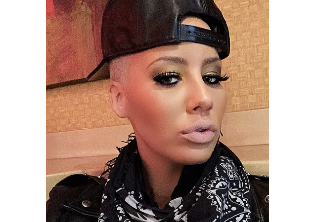 Amber Rose has perfected her pout.