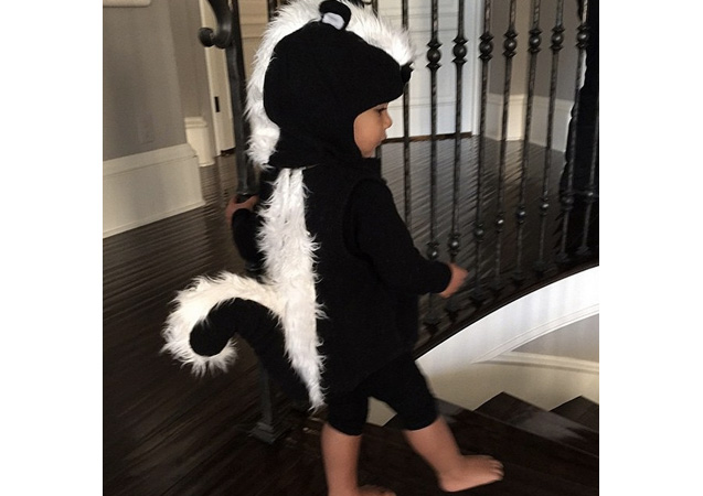 North West shows us that even skunks can be cute. 