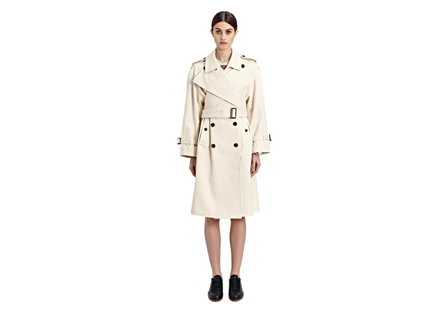 Trench coats have been seen on and off of the runways, and for good reason: They go with everything. J.W. Anderson Cotton Trench, available at [link href='http://www.ln-cc.com/invt/jwa0219002cre' target='_blank']LN-CC[/link]. 