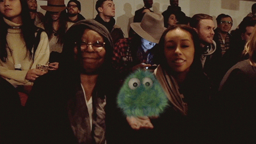 Fuzzy Dude Spotted in the Front Row: GIF Genius Makes NYFW Fun Again