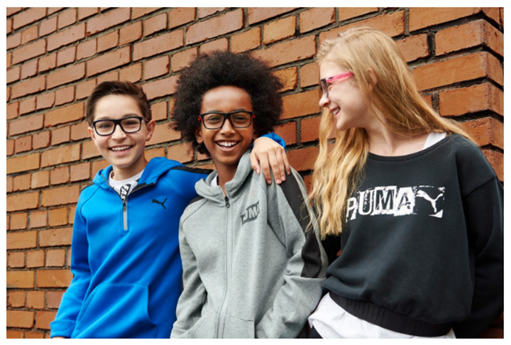 Puma Junior eyewear collection for the Spring/Summer 2017