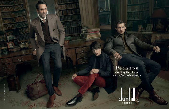 Dunhill calls upon famous names for Fall/Winter 2014 campaign