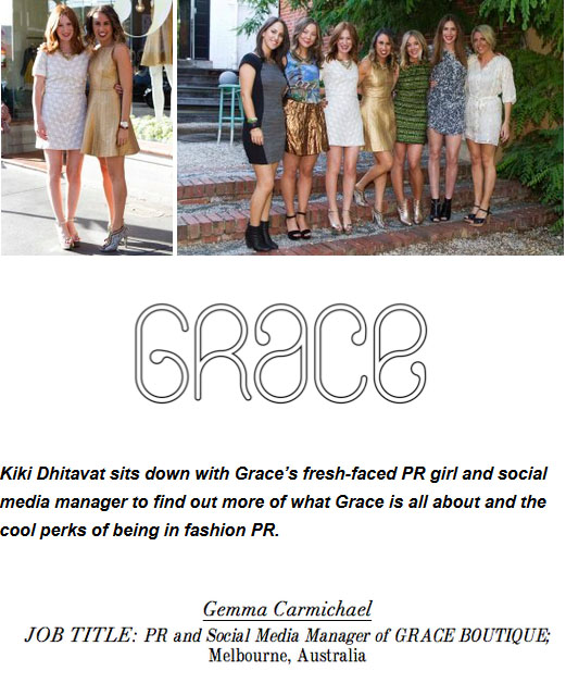 What Grace is all about: Chic yet accessible, Quirky yet elegant