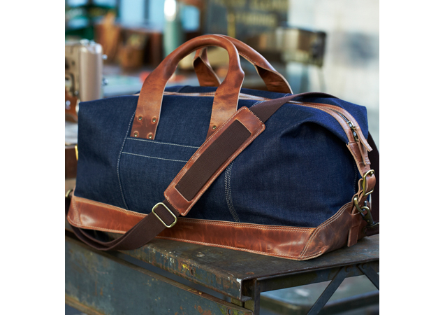 The canvas travel bag tells a man you think he is worldly and adventurous. Just $50 at [link href='http://www.amazon.com/H2H-Canvas-Travel-Leather-Fashion/dp/B00E5VWABC/ref=sr_1_48?ie=UTF8&qid=1423125808&sr=8-48&keywords=mens+travel+bag+canvas' target='_blank']Amazon[/link].